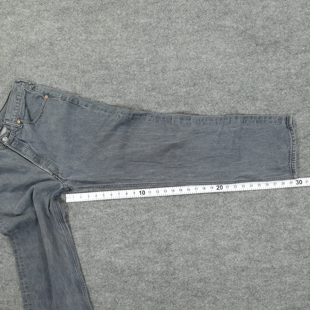 Levis 501 Mens Jeans 34x30 Original Straight Button Fly Gray